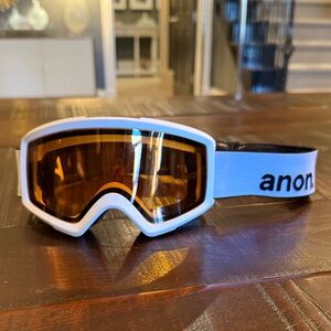 Anon Kids Ski Goggles - White and Black